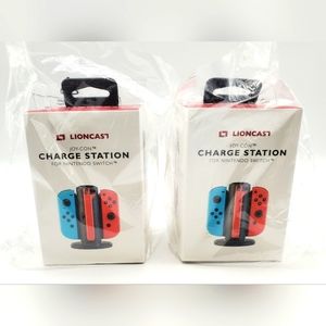 (2) Quad-Charger for Nintendo Switch, Controller Charging Station